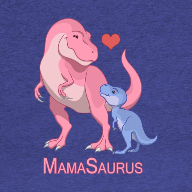 Mamasaurus Mommy & Baby Boy T-Rex Dinosaurs by csforest